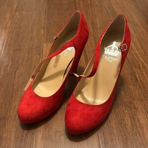 Crown Vintage Red High Heels